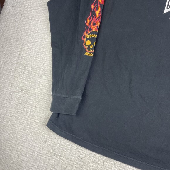 Vintage West Coast Choppers Motorcycle Long Sleeve Flame Fire (Defective, read) - Picture 6 of 16